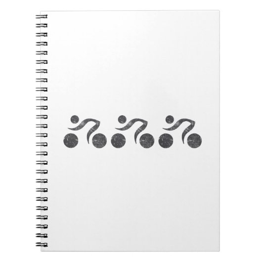 Cyclers in grijs notitieboek (Voorkant)