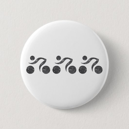 Cyclers in grijs ronde button 5,7 cm (Voorkant)