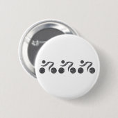 Cyclers in grijs ronde button 5,7 cm (Voorkant /achterkant)