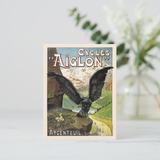 Cycles Aiglon  Adverteren Poster Frankrijk Briefkaart (Staand voorkant)