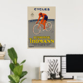 Cycles Alphonse Thomann Fietsposter Poster (Thuiskantoor)