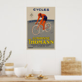 Cycles Alphonse Thomann Fietsposter Poster (Keuken)