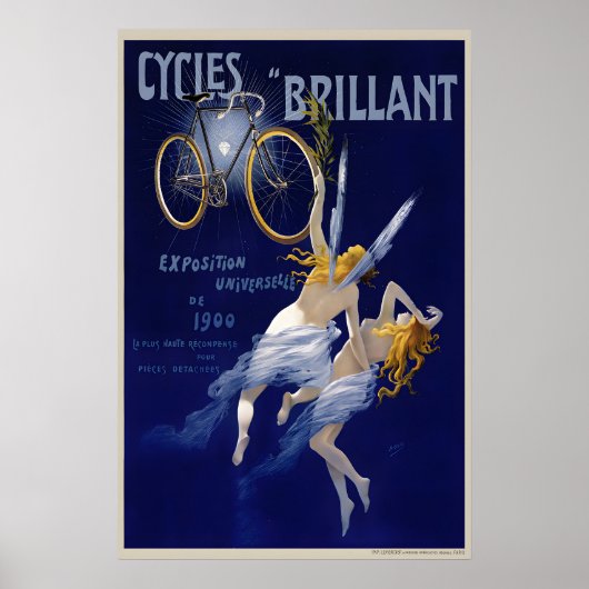 Cycles Brillant Vintage Fiets Poster (Voorkant)