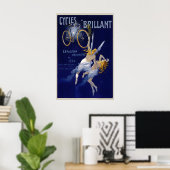 Cycles Brillant Vintage Fiets Poster (Thuiskantoor)