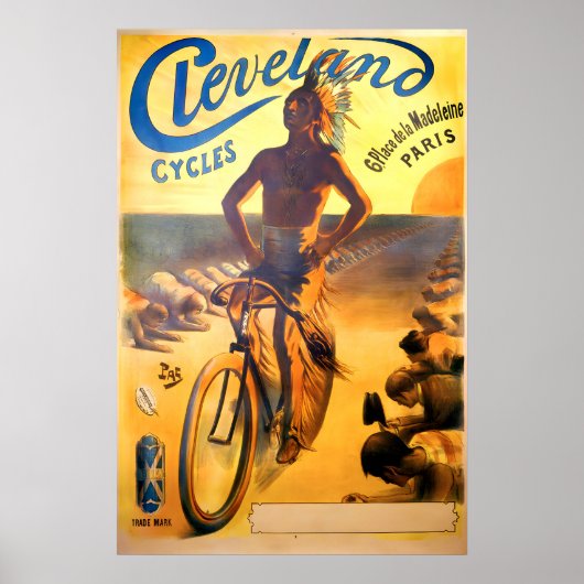 Cycles Cleveland Vintage Poster (Voorkant)