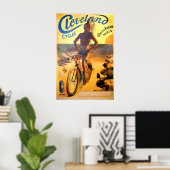 Cycles Cleveland Vintage Poster (Thuiskantoor)