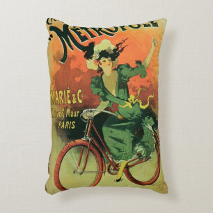 "Cycles de La Metropole", Marie & Co. (kleur lith Decoratief Kussen