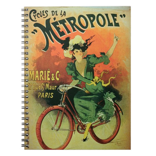 "Cycles de La Metropole", Marie & Co. (kleur lith Notitieboek (Voorkant)