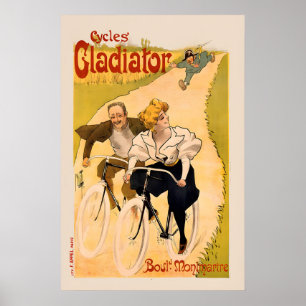 Cycles Gladiator Vintage Fiets Poster