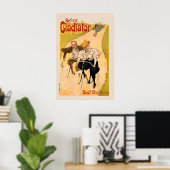 Cycles Gladiator Vintage Fiets Poster (Thuiskantoor)