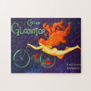 Cycles Gladiator Vintage Franse Wielrenadvertentie Legpuzzel