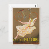 Cycles Météore Vintage Poster 1926 Briefkaart (Voorkant / Achterkant)