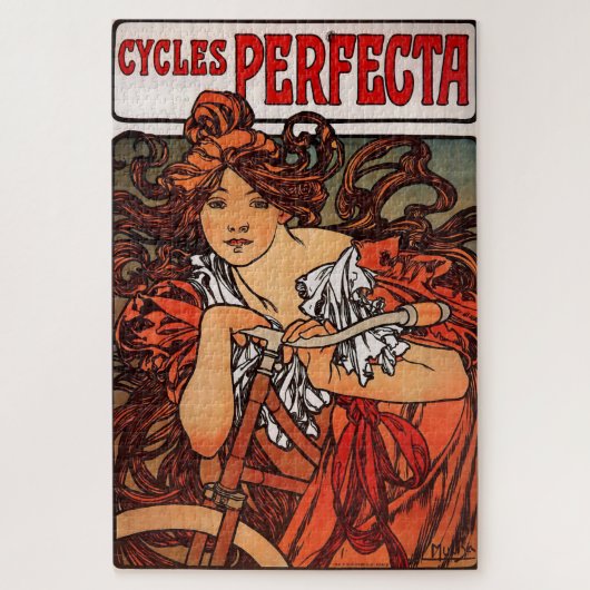Cycles Perfecta: An Art Nouveau Edition 2 Legpuzzel (Verticaal)