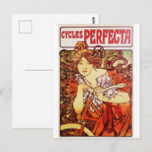 Cycles Perfecta door Alphonse Mucha Briefkaart (Voorkant / Achterkant)