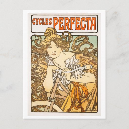  Cycles Perfecta door Alphonse Mucha Poster Briefkaart (Voorkant)