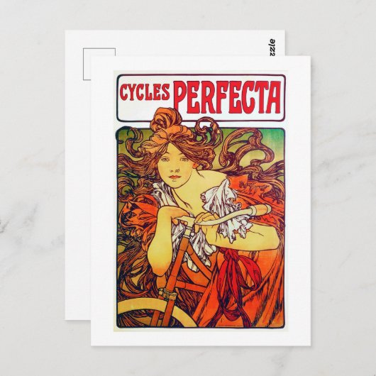 Cycles Perfecta, Mucha Briefkaart (Voorkant / Achterkant)