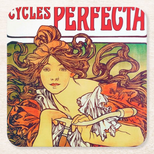 Cycles Perfecta, Mucha Kartonnen Onderzetters (Voorkant)
