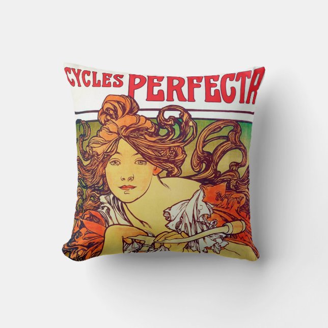 Cycles Perfecta, Mucha Kussen (Voorkant)