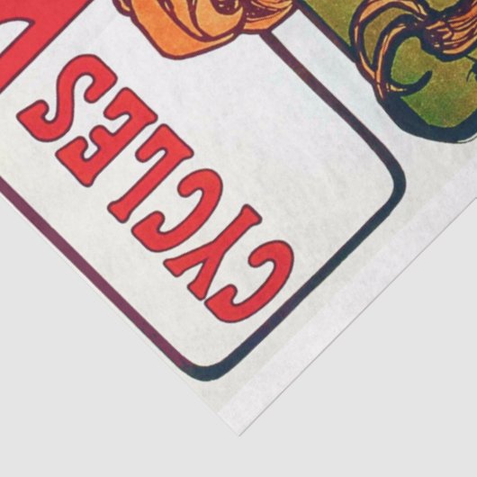 Cycles Perfecta, Mucha Tissuepapier (Detail)