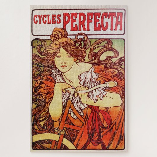 Cycles Perfecta van Alphonse Mucha Legpuzzel (Verticaal)
