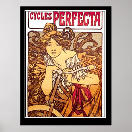 Cycles Perfecta Vintage reclameposter Poster (Voorkant)