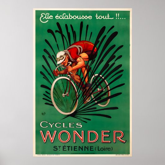 Cycles Wonder Bicycle Poster Prints (Voorkant)