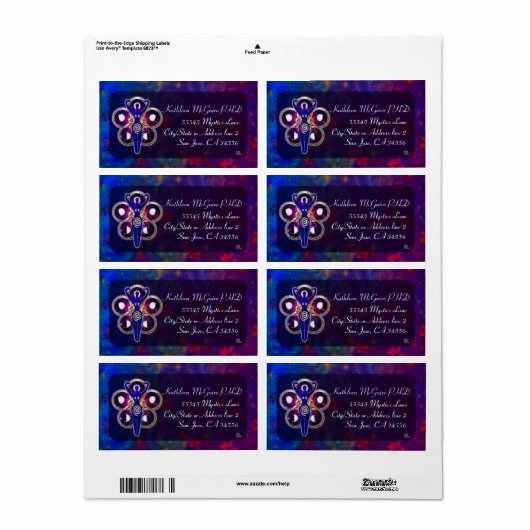 Cycli 3D Goddess Worship Etiket (Full Sheet)