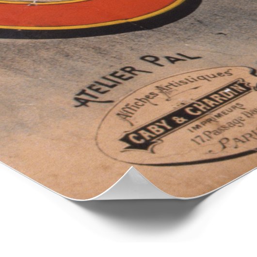 Cycli Clement Paris  fietsenposter Poster (Hoek)