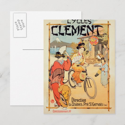 Cycli Clement Pre Saint-Gervais Briefkaart (Voorkant / Achterkant)