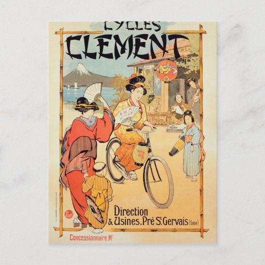 Cycli Clement Pre Saint-Gervais Briefkaart (Voorkant)