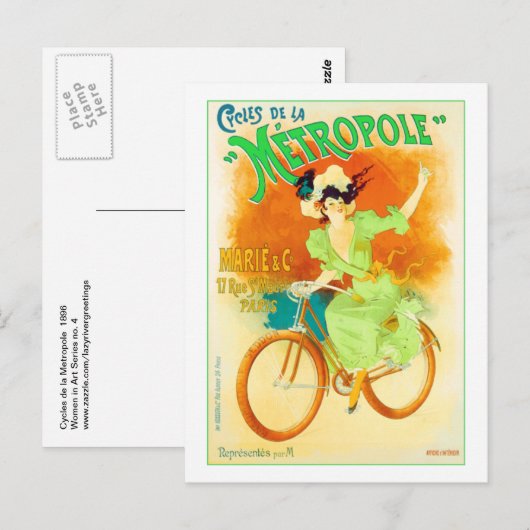 Cycli de la Metropole Briefkaart (Voorkant / Achterkant)
