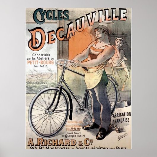 Cycli Deauville Poster Franse Cyclus (Voorkant)