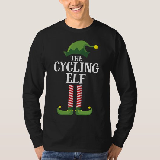 Cycli Elf Matching Family Kerstparty Pajama T-shirt (Voorkant)