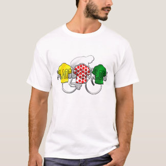Cycli Jerseys Yellow Green en Red Polka Dot T-shirt