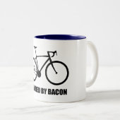 Cycli met behulp van Bacon Tweekleurige Koffiemok (Voorkant rechts)