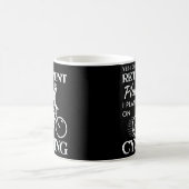 Cycli Pensioenplan Witte fiets Verstoord Koffiemok (Center)