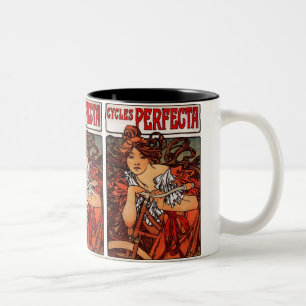 " Cycli Perfecta " Tweekleurige Koffiemok