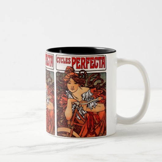 " Cycli Perfecta " Tweekleurige Koffiemok (Rechts)