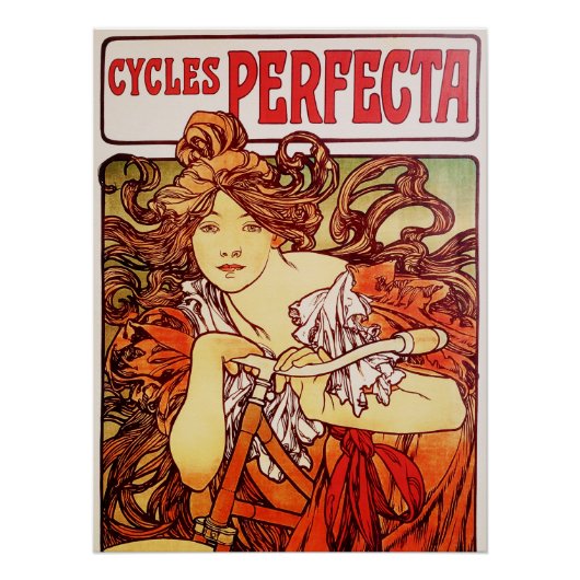 Cycli Perfecta van Alphonse Mucha Perfect Poster (Voorkant)