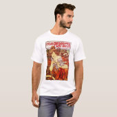 Cycli Perfecta van Alphonse Mucha T-shirt (Voorkant volledig)