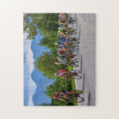 Cycli Sport Racing Jigzaag Puzzle Legpuzzel (Verticaal)