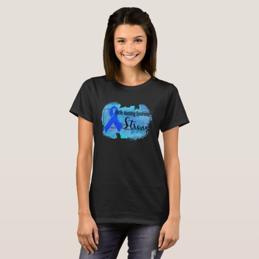 cyclic vomiting syndrome Awareness T-shirt (Voorkant volledig)