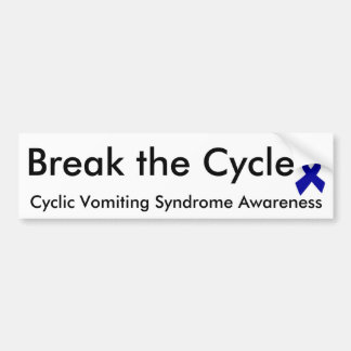 Cycliek Braken Syndrome bumper sticker