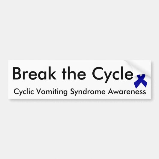 Cycliek Braken Syndrome bumper sticker (Voorkant)