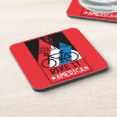 Cycling America Bier Onderzetter (Linkerzijde)