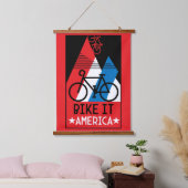 Cycling America Hangend Wandkleed (Slaapkamer)