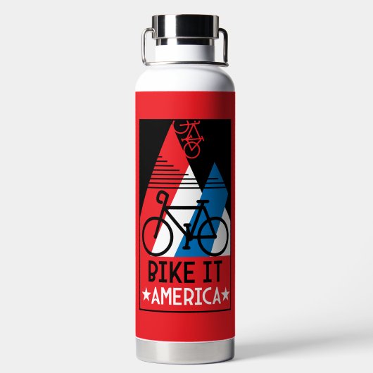 Cycling America Waterfles (Achterkant)
