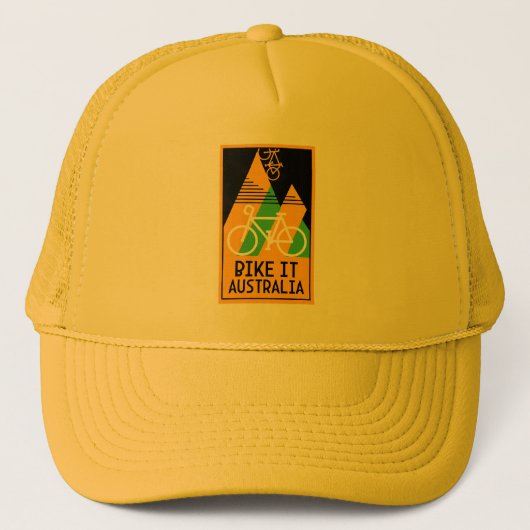 Cycling Australië Trucker Pet (Voorkant)