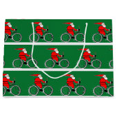 Cycling Bicycle Christmas Holiday Groot Cadeauzakje (Voorkant)