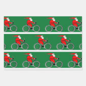 Cycling Bicycle Holiday Gift Wrapping Paper (Voorkant)